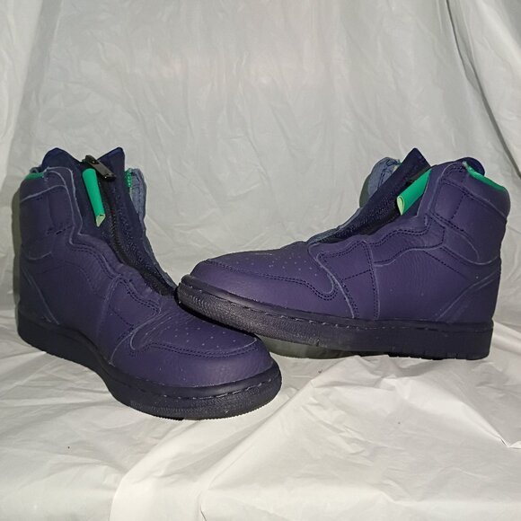 Jordan Shoes - Air Jordan 1 Retro High Zip Blackened Blue